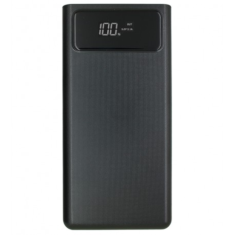 Power bank XO PR123, 30000мАч, 3 input, 4 output, LED (черный)