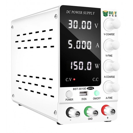 Лабораторный блок питания Best BST-3010D, 30V 10А, импульсный, с цифровой индикацией, USB 5V/ 2A