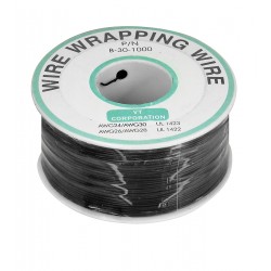Кабель 30AWG (0,05мм.кв.) в ПВХ изоляции, черный, 250м, на катушке