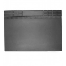 Силіконовий термостійкий килимок AIDA A-201, для пайки та розкладки запчастин, 345 x 245мм, сірий Силіконовий термостійкий килимок AIDA A-201, для пайки та розкладки запчастин, 345 x 245мм, сірий