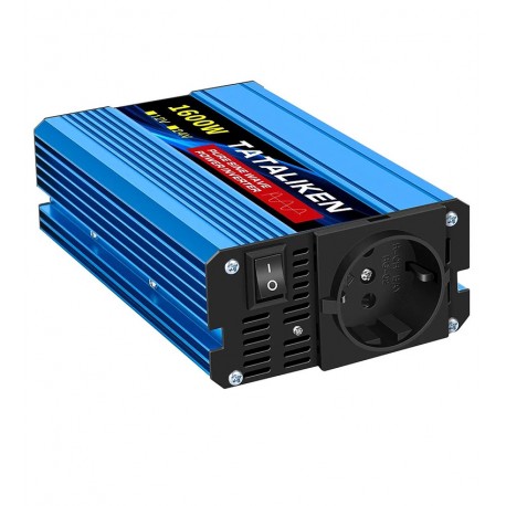 Інвертор 12V в 220V Tataliken Pure Sine Wave Inverter 800W (макс.1600W), без зарядки