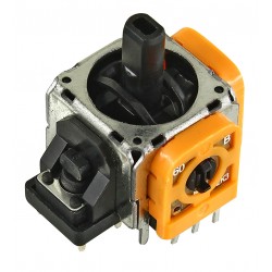 Механизм 3D джойстика для Sony PlayStation 4, PlayStation 4 Pro, PlayStation 4 Slim, PlayStation 5, PS4, PS4 Pro, PS4 Slim, PS5, 3 pin, желтый, 2,3 кОм Механизм 3D джойстика для Sony PlayStation 4, PlayStation 4 Pro, PlayStation 4 Slim, PlayStation 5, PS4, PS4 Pro, PS4 Slim, PS5, 3 pin, желтый, 2,3 кОм