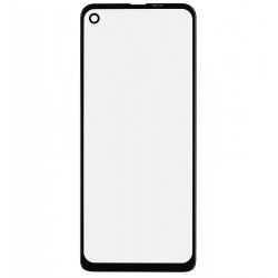 Скло дисплея для Motorola One Action, з OCA-плівкою, чорне