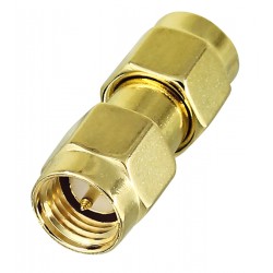 Переходник штекер SMA - штекер SMA, латунь, gold Переходник штекер SMA - штекер SMA, латунь, gold