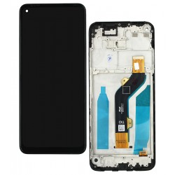 Дисплей для Tecno Spark 6 (KE7), з сенсорним екраном (дисплейний модуль), чорний, з рамкою Дисплей для Tecno Spark 6 (KE7), з сенсорним екраном (дисплейний модуль), чорний, з рамкою