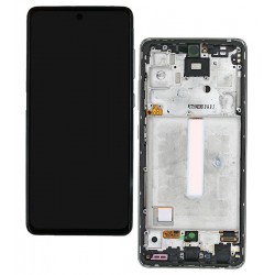 Дисплей для Samsung A525 Galaxy A52, A526 Galaxy A52 5G, білий, з рамкою, оригінал, service pack box, (GH82-25524D/GH82-25526D/GH82-25754D), origin...