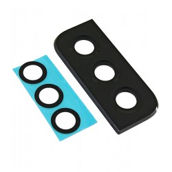 Стекло камеры для Samsung S901 Galaxy S22 5G, черное, с рамкой