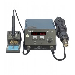 Паяльная станция прецизионная Kaisi K8512D, фен, паяльник стандарта T12, цифровая индикация Паяльная станция прецизионная Kaisi K8512D, фен, паяльник стандарта T12, цифровая индикация