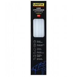 Термоклей силиконовый прозрачный D7 мм, длинна 20 см, 6шт, коробка