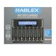 Зарядное устройство Rablex RB-409, 8 каналов, 2А, все типы, Ni-Mh/Li-ion/Ni-CD/18650