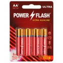 Батарейка PowerFlash Ultra Alcaline R06 (AA) 4шт.