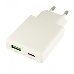 Зарядное устройство Hoco N45 |1USB/1Type-C, QC/PD, 30W/3A| (white) Зарядное устройство Hoco N45 |1USB/1Type-C, QC/PD, 30W/3A| (white)