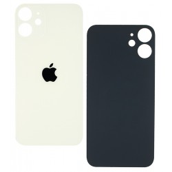 Задняя панель корпуса для Apple iPhone 12 Mini, белая, без снятия рамки камеры, big hole Задняя панель корпуса для Apple iPhone 12 Mini, белая, без снятия рамки камеры, big hole