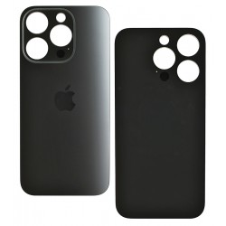Задняя панель корпуса для Apple iPhone 15 Pro, серая Задняя панель корпуса для Apple iPhone 15 Pro, серая
