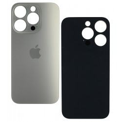 Задняя панель корпуса для Apple iPhone 15 Pro, серебристая Задняя панель корпуса для Apple iPhone 15 Pro, серебристая