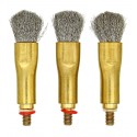 Сменные щетки QianLi Steel Brush (3шт) для ручек с резьбовым или цанговым зажимом (QianLi 012 iHilt, Mechanic, Mega-Idea)