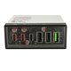 Зарядний пристрій Hoco N36 Fuerza six-port, |3USB/3Type-C, 65W/3A, PD/QC| (transparent-black)