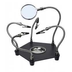 Тримач плат TE-806 з лінзою (d=62 мм, 3x) і металевим лотком