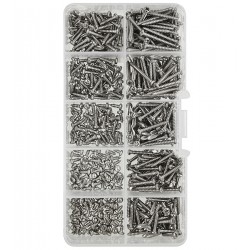 Набір нержавіючих шурупів PA2.3 500шт. нерж. 304 Набір нержавіючих шурупів PA2.3 500шт. нерж. 304