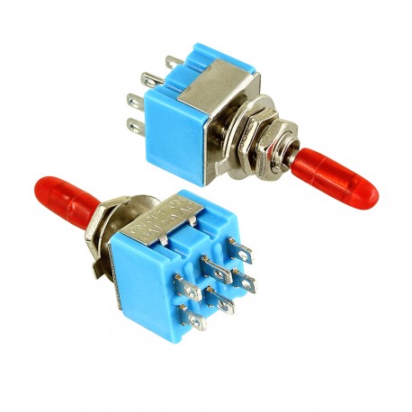 Тумблер MTS-203 (ON-OFF-ON), 6pin, 3A 250VAC