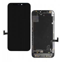 Дисплей для Apple iPhone 12 mini, черный, с рамкой, оригинал (переклеенное стекло) Дисплей для Apple iPhone 12 mini, черный, с рамкой, оригинал (переклеенное стекло)