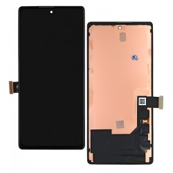 Дисплей для Google Pixel 6, черный, с рамкой, High Copy, с широким ободком, GB7N6, G9S9B16