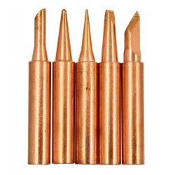 Набір мідних жал 900M-T для паяння, 5шт (I+B+K+2.4D+3C) Набір мідних жал 900M-T для паяння, 5шт (I+B+K+2.4D+3C)