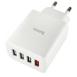 Зарядное устройство Hoco C102A Fuerza four-port charger |4USB, 28,5W/3A, QC3.0| (white) Зарядное устройство Hoco C102A Fuerza four-port charger |4USB, 28,5W/3A, QC3.0| (white)