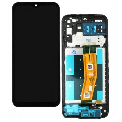 Дисплей для Samsung A145 Galaxy A14, чорний, з рамкою, High quality Дисплей для Samsung A145 Galaxy A14, чорний, з рамкою, High quality