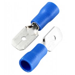 Наконечник плоский изолированный MDD2-250, папа, Blue Наконечник плоский изолированный MDD2-250, папа, Blue