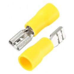 Наконечник плоский изолированный FDD5.5-187, мама, Yellow Наконечник плоский изолированный FDD5.5-187, мама, Yellow