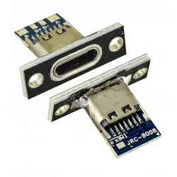 Плата печатная с разъемом USB Type-C 4pin female черная CN-42 Плата печатная с разъемом USB Type-C 4pin female черная CN-42