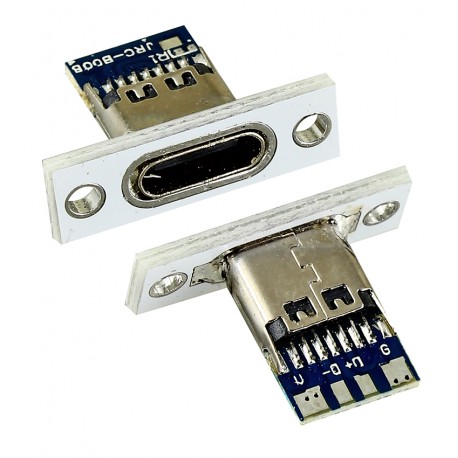 Плата печатная с разъемом USB Type-C 4pin female белая CN-43