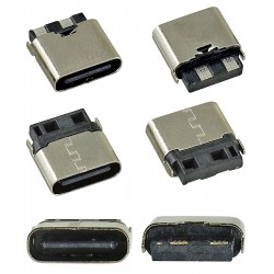 Гнездо USB Type-C 2pin H=6.5mm прямое CN-48-07 Гнездо USB Type-C 2pin H=6.5mm прямое CN-48-07