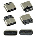 Гнездо USB Type-C 2pin H=6.5mm прямое CN-48-07