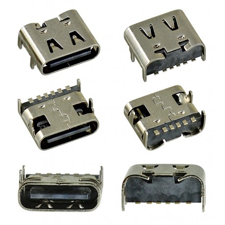 Гнездо USB Type-C 6pin угловое CN-56-01