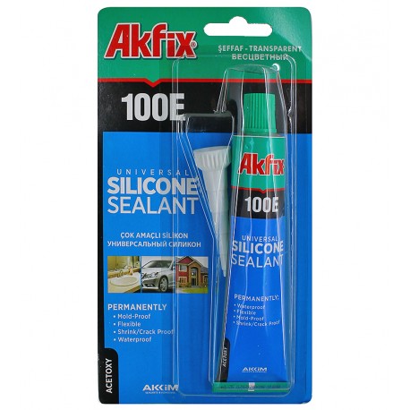 Силиконовый герметик (бесцветный) Akfix 100E 50gr