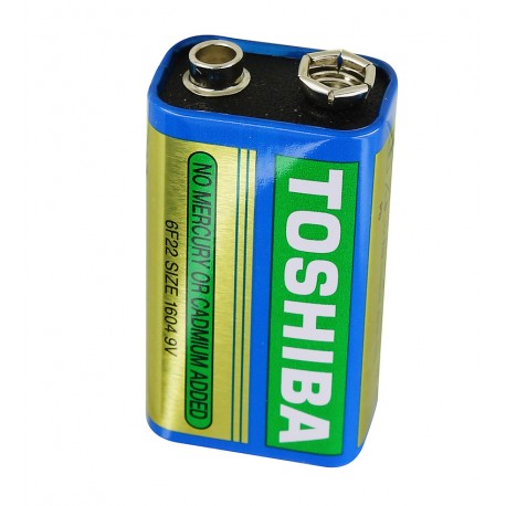 Батарейка Toshiba 6F22, 9V, крона, 1 шт.