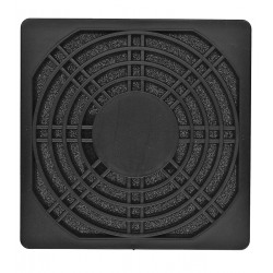 Решетка для вентилятора 90 x 90 mm, пластиковая с фильтром, черная Решетка для вентилятора 90 x 90 mm, пластиковая с фильтром, черная