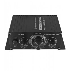 Звуковой усилитель AK-170 A-класса TDA7266SA, 2 x 20W, 12V, в корпусе с регулировкой громкости/ВЧ/НЧ Звуковой усилитель AK-170 A-класса TDA7266SA, 2 x 20W, 12V, в корпусе с регулировкой громкости/ВЧ/НЧ
