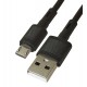 Кабель Micro-USB - USB, Hoco X83, 1 м, 2,4А, black - gold