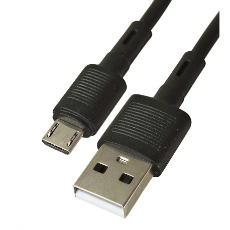 Кабель Micro-USB - USB, Hoco X83, 1 м, 2,4А, black - gold