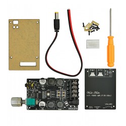 Звуковой усилитель ZK-502C D-класса TDA7498E, 2 x 50W, 5-24V, Bluetooth 5.0 + AUX Звуковой усилитель ZK-502C D-класса TDA7498E, 2 x 50W, 5-24V, Bluetooth 5.0 + AUX