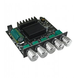 Звуковой усилитель ZK-MT21 D-класса TDA7498E, 2 x 50W + 100W sub, 5-24V, Bluetooth 5.0 Звуковой усилитель ZK-MT21 D-класса TDA7498E, 2 x 50W + 100W sub, 5-24V, Bluetooth 5.0
