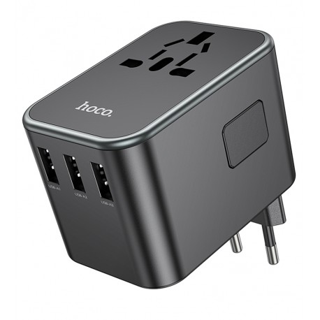 Зарядное устройство Hoco AC19 , 3USB, 2Type-C, PD35W, 2.4A