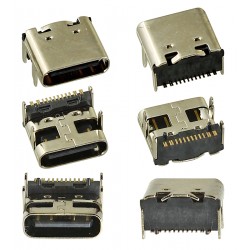 Гніздо USB Type-C 16pin h=1mm V3.1 кутове C-02 Гніздо USB Type-C 16pin h=1mm V3.1 кутове C-02