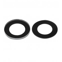 Стекло камеры для Apple iPhone 14, черное, без рамки, комплект 2 шт., Original