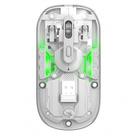 Мышь MARVO Wireless Mouse M808W |2.4G/BT5.1, 1000-1600dpi| (transparent)