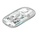 Мышь MARVO Wireless Mouse M808W |2.4G/BT5.1, 1000-1600dpi| (transparent)