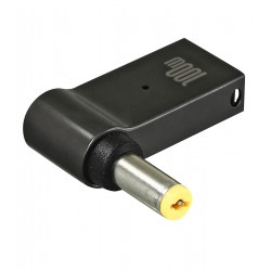 Перехідник для зарядки ноутбука від повербанка з PD тригером, Type-C на штекер, d 5,5 мм, d 1,7 мм, 100W